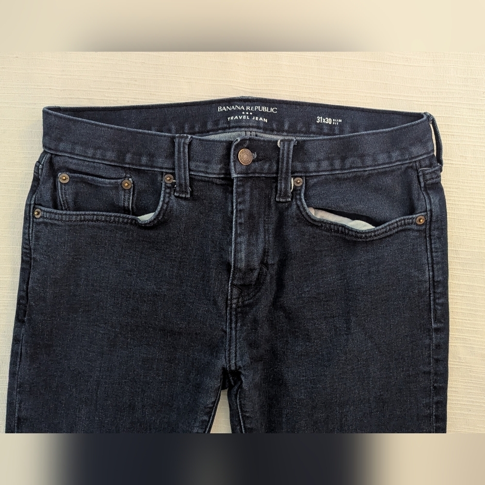 Banana Republic Slim Men's Jeans in Dark Blue Wash